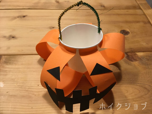 ハロウィンのかぼちゃバッグの製作工程